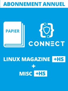 Abonnement à 6 N° GNU/Linux Magazine + 6 N° MISC + 2 N° HS - Edition papier et Accès annuel à la base documentaire de GNU/Linux Magazine + HS + MISC + HS - 1 connexion 