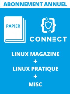 Abonnement à 6 N° GNU/Linux Magazine + 6 N° Linux Pratique + 6 N° MISC - Edition papier et Accès annuel à la base documentaire de GNU/Linux Magazine + HS + Linux Pratique + HS + MISC + HS - 1 connexion 