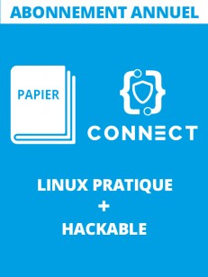 Abonnement à 6 N° Hackable magazine + 6 N° Linux Pratique - Edition papier + Accès annuel à la base documentaire de Linux Pratique + HS + Hackable - 1 connexion