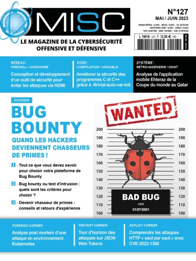 Bug Bounty Quand les hackers deviennent chasseurs de primes ! Tout ce que vous devez savoir pour choisir votre plateforme de Bug Bounty Bug bounty ou test d’intrusion : quels sont les critères pour choisir ? Devenir chasseur de primes : conseils et retours d’expérience