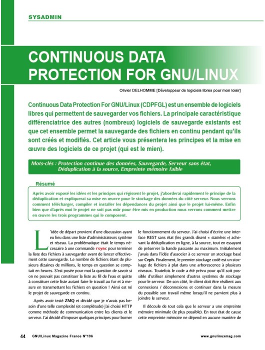 Gnu/Linux Magazine 196