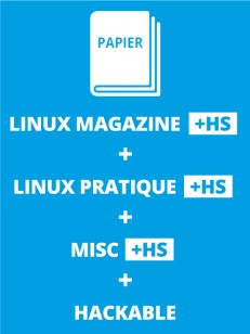 Abonnement à 6 N° GNU/Linux mag. + 6 N° Linux Pratique + 6 N° MISC + 2 N° HS + 6 N° Hackable mag. - Edition papier