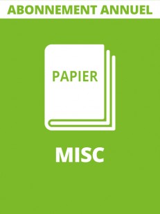 Abonnement à MISC - Edition papier